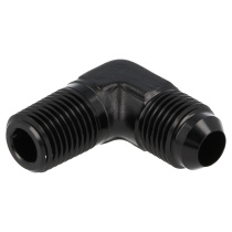 90° Hane Adapter AN - NPT - Svart QSP